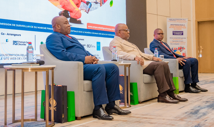 Lancement du roadshow sur "l’emprunt obligataire par appel public à l'épargne" de la SNPC à Brazzaville Lancement du roadshow sur "l’emprunt obligataire par appel public à l'épargne" de la SNPC à Brazzaville