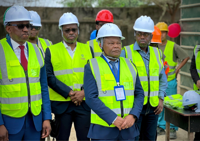 Cérémonie d’achèvement du gros œuvre de la future Tour SNPC Cérémonie d’achèvement du gros œuvre de la future Tour SNPC