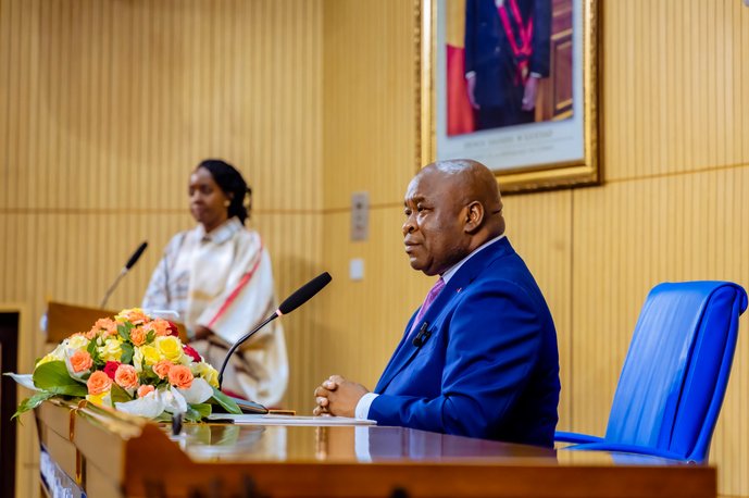 Allocution de Monsieur Maixent Raoul OMINGA, reconduit à la tête de la Société Nationale des Pétroles du Congo Allocution de Monsieur Maixent Raoul OMINGA, reconduit à la tête de la Société Nationale des Pétroles du Congo