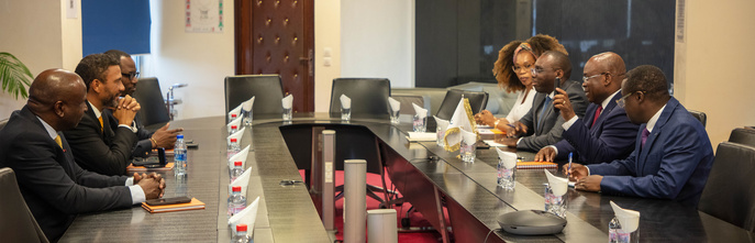 Audience entre la SNPC et le Groupe MTN à la Tour SNPC Audience entre la SNPC et le Groupe MTN à la Tour SNPC