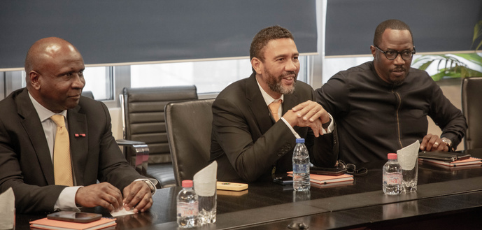 Audience entre la SNPC et le Groupe MTN à la Tour SNPC Audience entre la SNPC et le Groupe MTN à la Tour SNPC