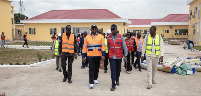 Plusieurs visites officielles sur le chantier du complexe scolaire Angola Libre