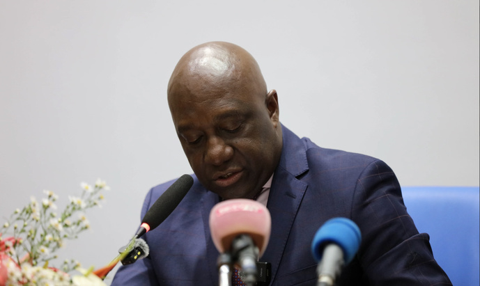Allocution du Ministre des Hydrocarbures aux agents du ministère à la Tour SNPC
