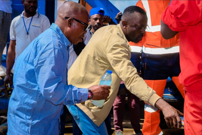 NANGA I : lancement officiel du forage du puits NAN-501