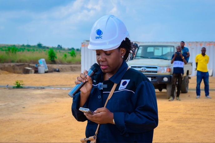 NANGA I : lancement officiel du forage du puits NAN-501