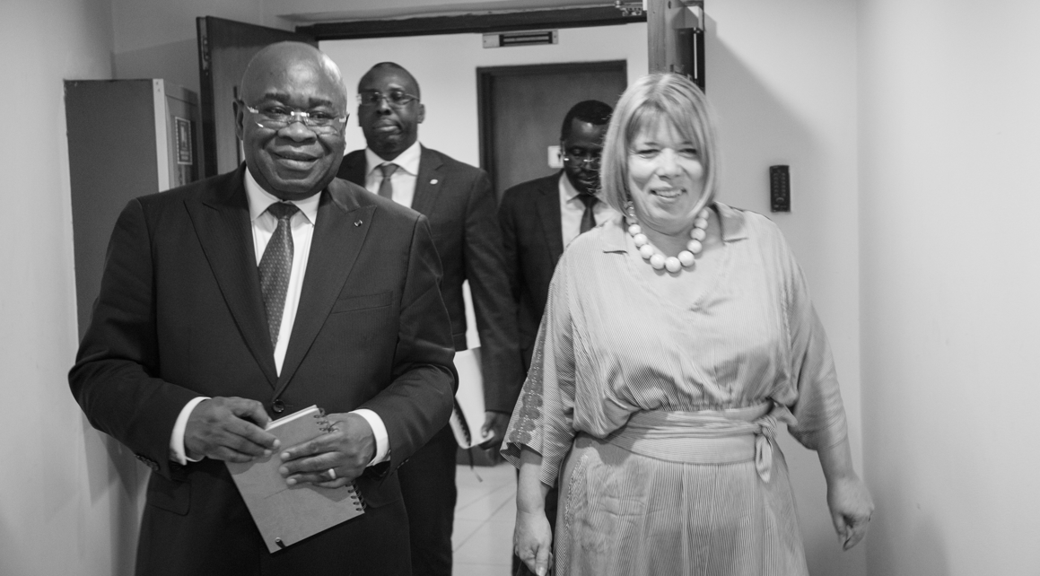 Audience : Le Directeur Général reçoit Son Excellence Madame Claire Bodonyi, Ambassadrice de France au Congo