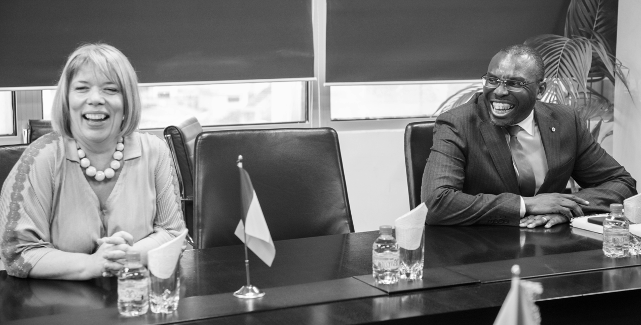 Audience : Le Directeur Général reçoit Son Excellence Madame Claire Bodonyi, Ambassadrice de France au Congo