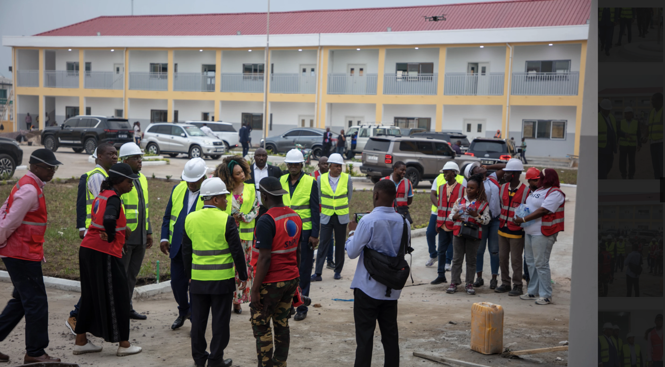 Plusieurs visites officielles sur le chantier du complexe scolaire Angola Libre