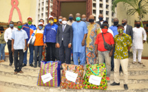 Remise des masques dans les différents marchés de la Ville de Brazzaville les 16 et 17 juillet 2020