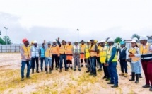 Visite du futur dépôt en construction - SNPC Aviation